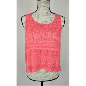 Sweet N Sinful Crochet Tank Top Size Jr Large